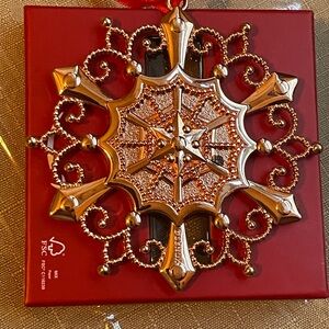 Lenox rose Gold Starburst Ornament